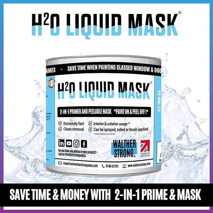 Walther Strong H2O Liquid Mask 1L- Dual Purpose Mask & Primer