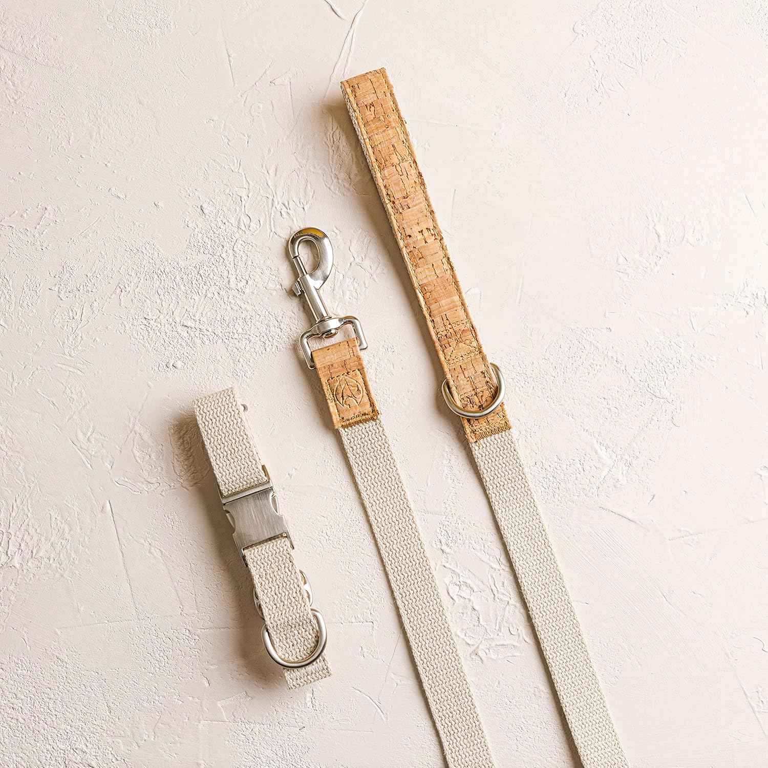 Sustainable Dog Collar and Lead Set – 100% Natural Hemp Collar and Lead