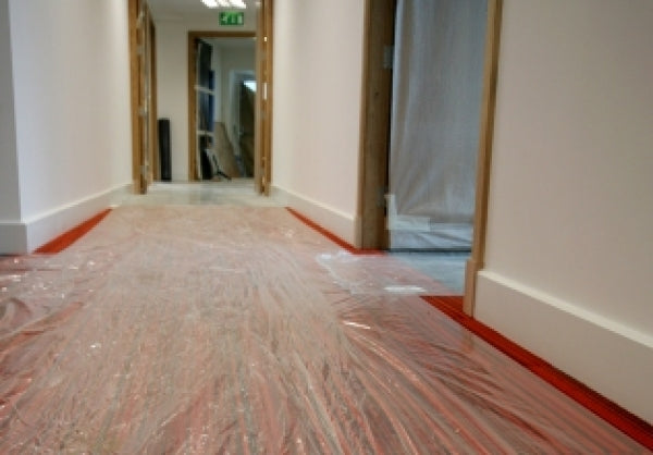 600mm x 100mtr Self Adhesive Carpet Protector